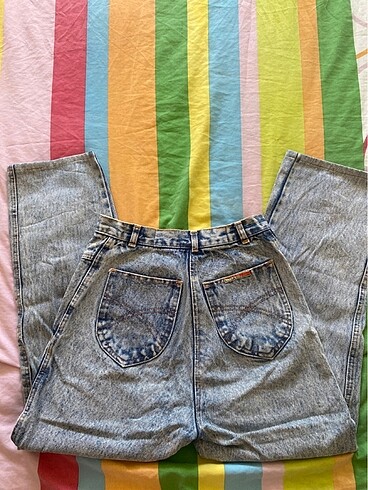 xs Beden mavi Renk Vintage kot pantolon