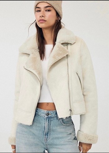 Stradivarius kürklü ceket