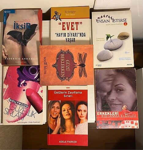  Beden Tanesi 10 tl den Karışık Kitap Lot