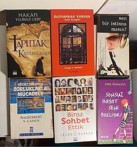  Tanesi 10 tl den Karışık Kitap Lot