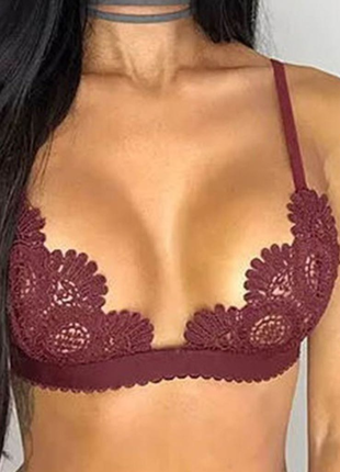 Vişne çürüğü rengi örgü bralet