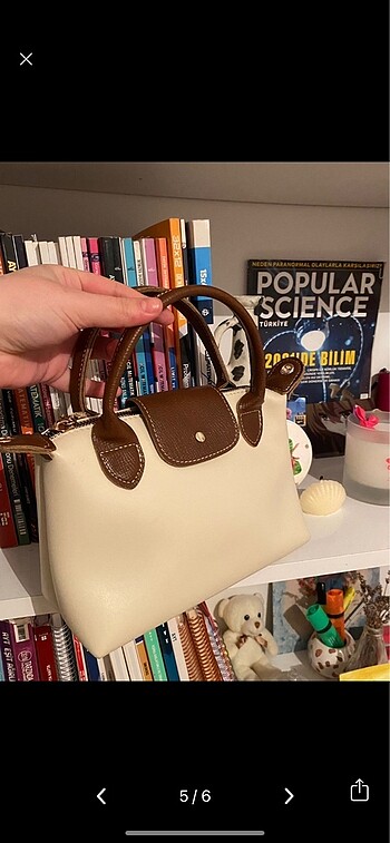 Beden ten rengi Renk Longchamp mini askılı çanta