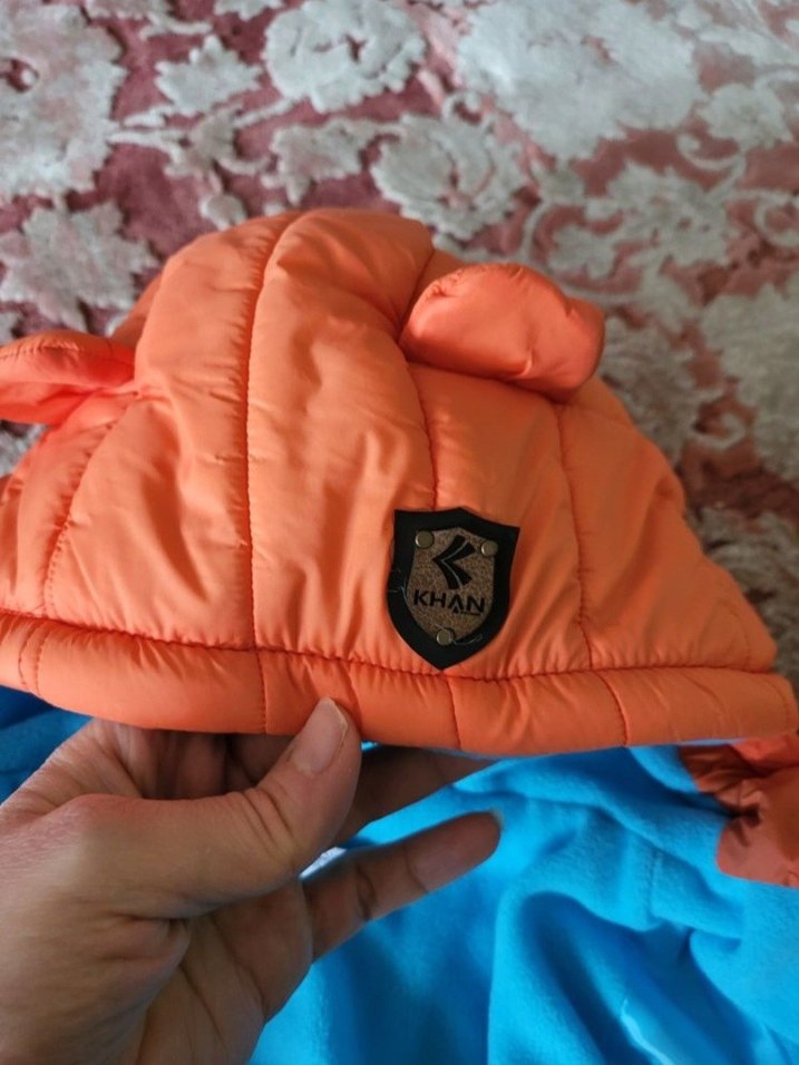 Turuncu Kapüşonlu Erkek Çocuk Mont - Görsel 5