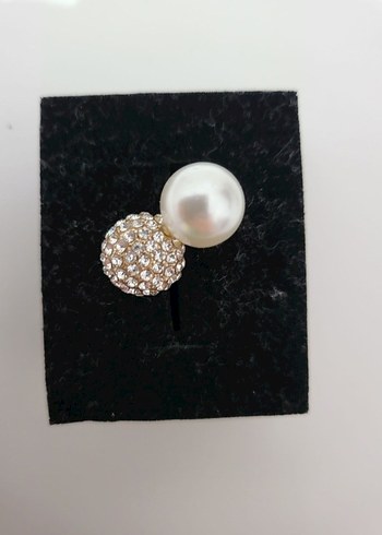 Beyaz Payetli Kadın Yüzük - Görsel 3