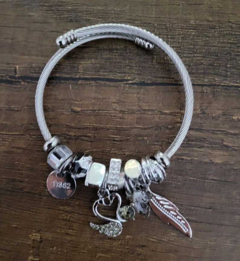 çelik Bohem Tarz Boncuklu Kadın Bileklik - Görsel 2