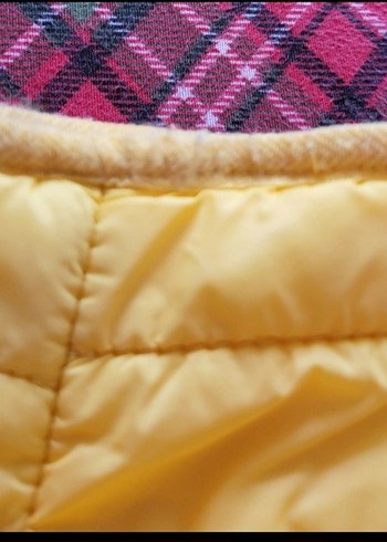 Kapüşonlu Sarı Erkek Çocuk Mont - Görsel 4