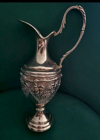 Gümüş zemzem takımı Dekoratif Sürahi ve Bardak Seti - Görsel 4