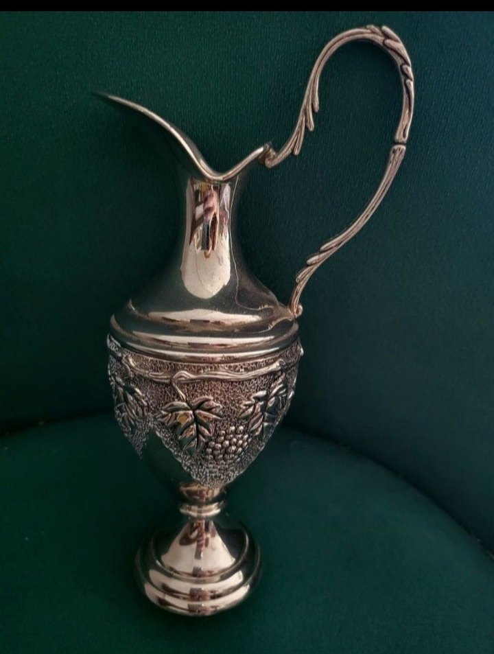 Gümüş zemzem takımı Dekoratif Sürahi ve Bardak Seti - Görsel 4