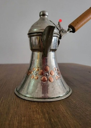Ahşap Saplı bakır cezve - Görsel 5