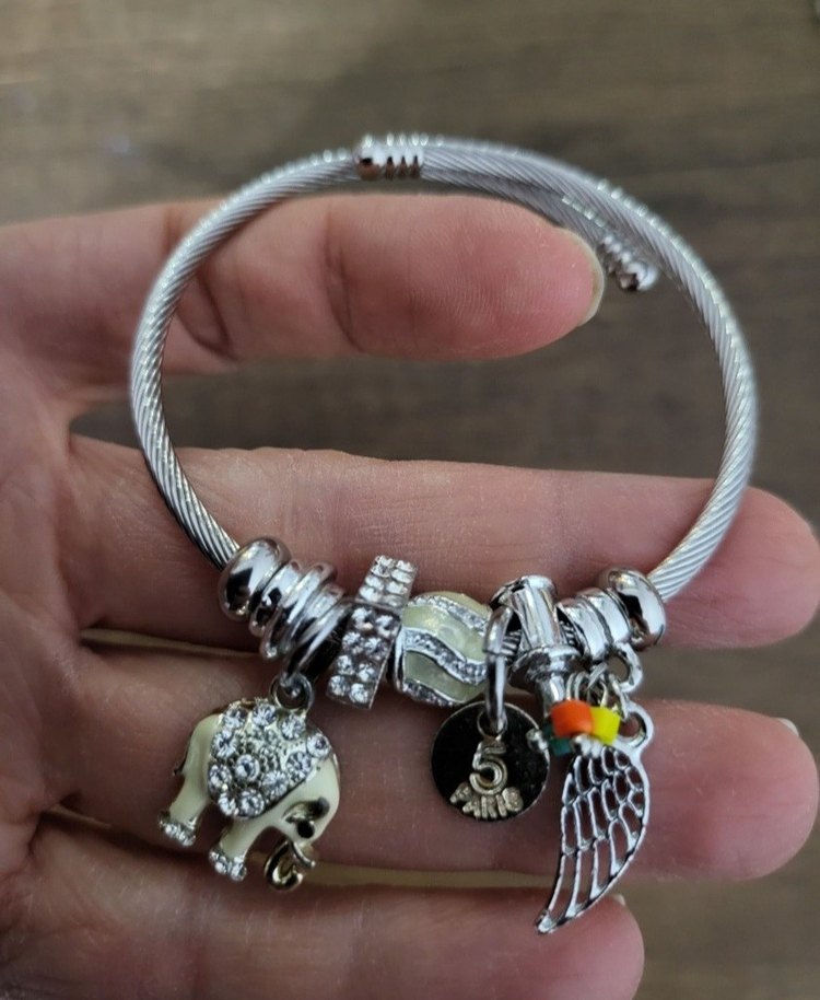 çelik bohem Boncuklu Bileklik - Görsel 2