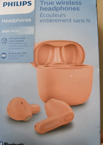 Philips Pembe Pastel Kablosuz Kulaklık - Görsel 2