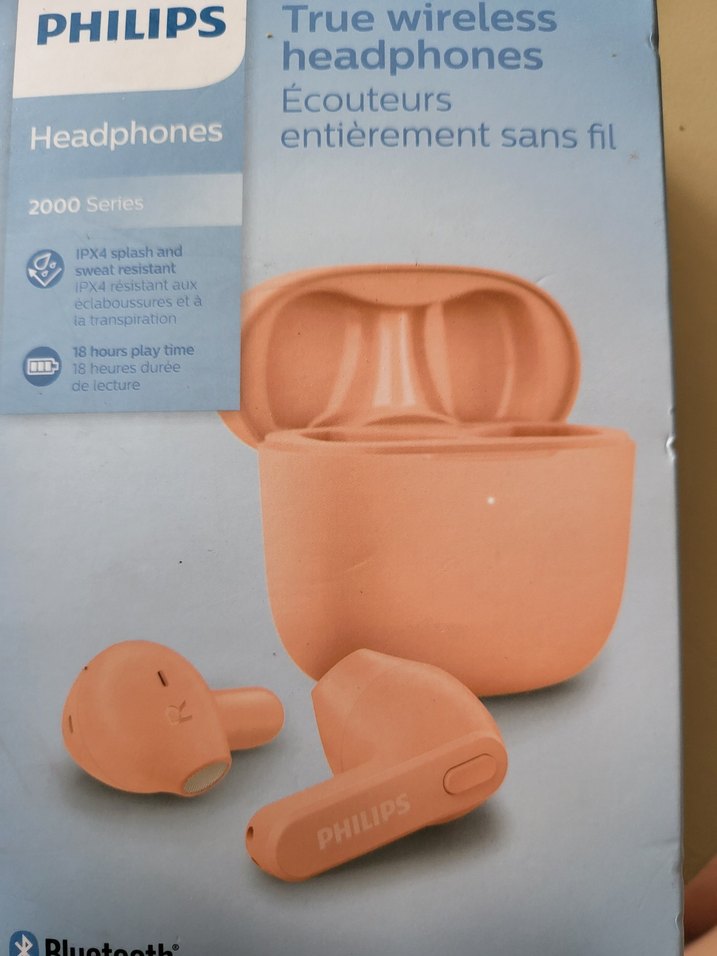 Philips Pembe Pastel Kablosuz Kulaklık - Görsel 2