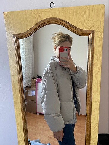 xs Beden gri Renk Pull&Bear mont