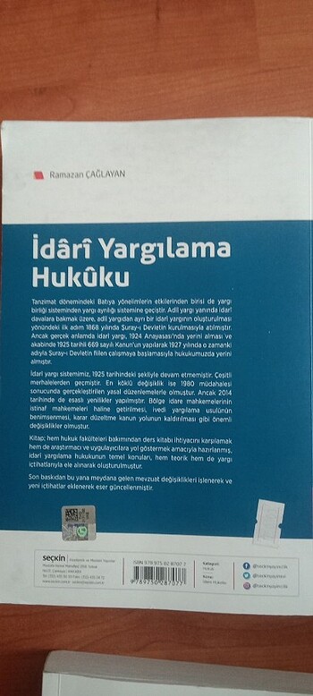Ramazan Çağlayan İdari Yargılama Hukuku