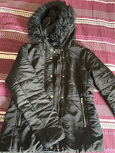 38 Beden siyah Renk H&M Şişme Mont