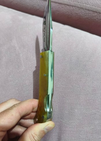 El yapımı boynuz çakı kilitli - Görsel 3