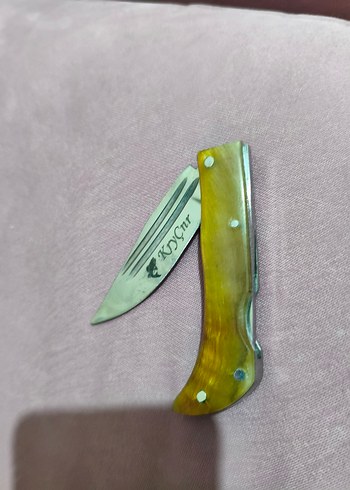 El yapımı boynuz çakı kilitli - Görsel 2