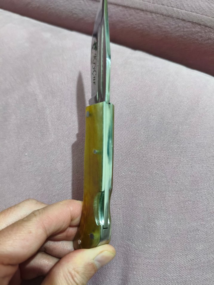 El yapımı boynuz çakı kilitli - Görsel 3