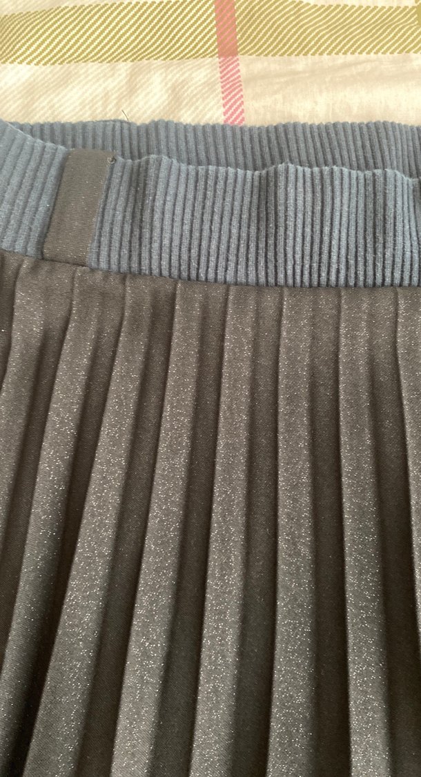 Siyah Piliseli Mini Etek - Görsel 2