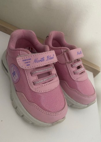 Kız Çocuk Pembe Velcro Spor Ayakkabı - Görsel 2