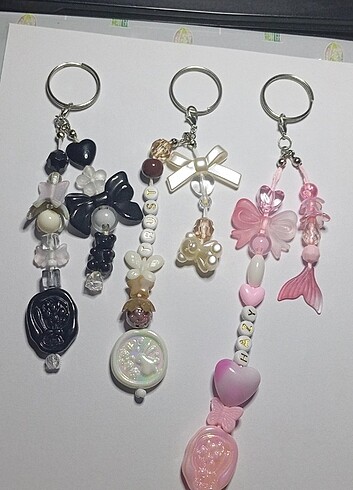 Beden çeşitli Renk El yapımı Anahtarlık Charm