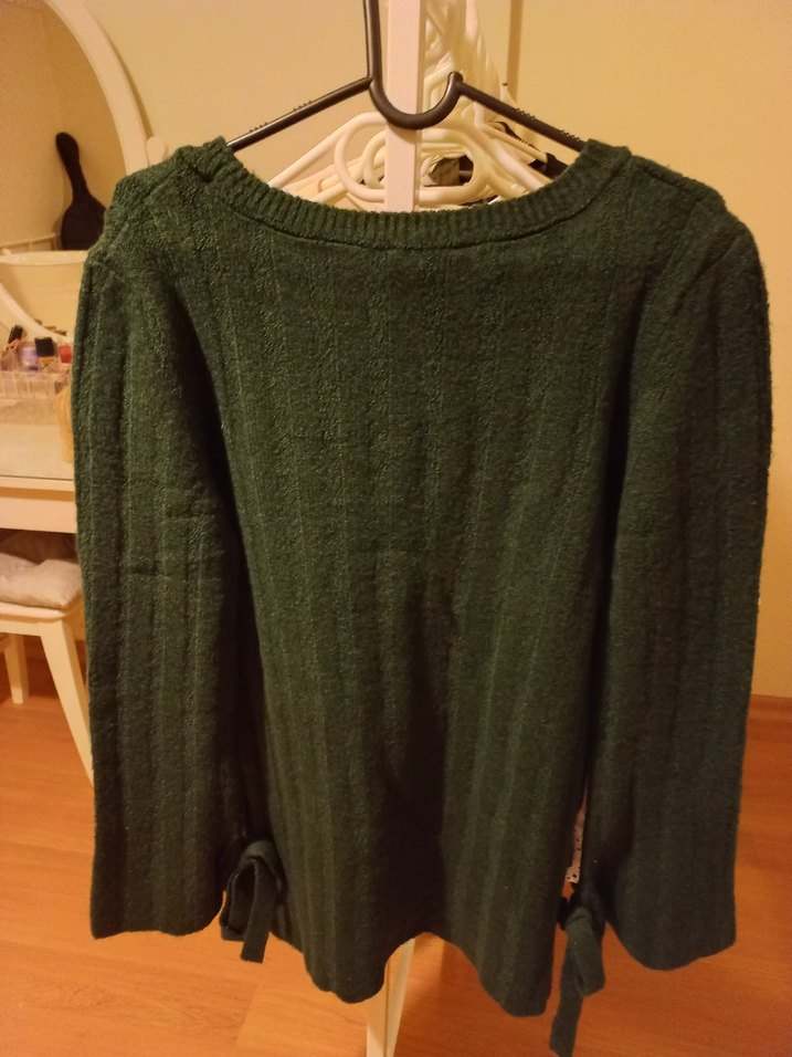 Kadın Triko Bohem Uzun Kollu Kazak - Görsel 3