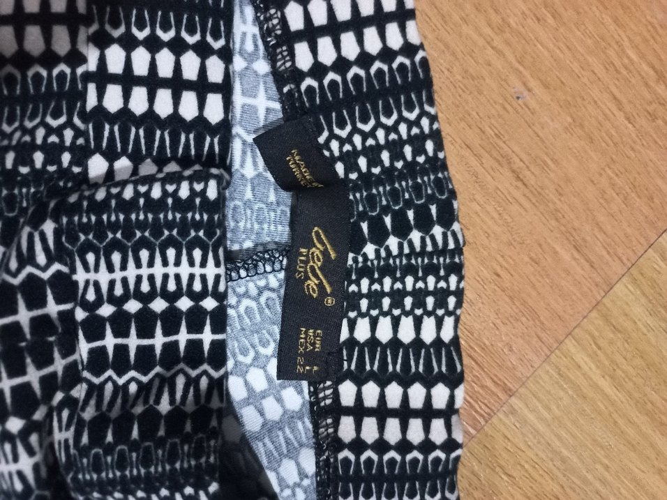 Siyah ve bej çizgili Kadın Kumaş Pantolon - Görsel 4