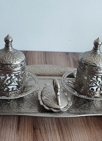 Bakır kahve takımı