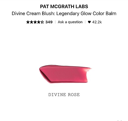 Beden Renk Pat McGrath labs divine rose allık