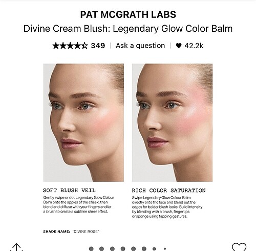 Beden Pat McGrath labs divine rose allık