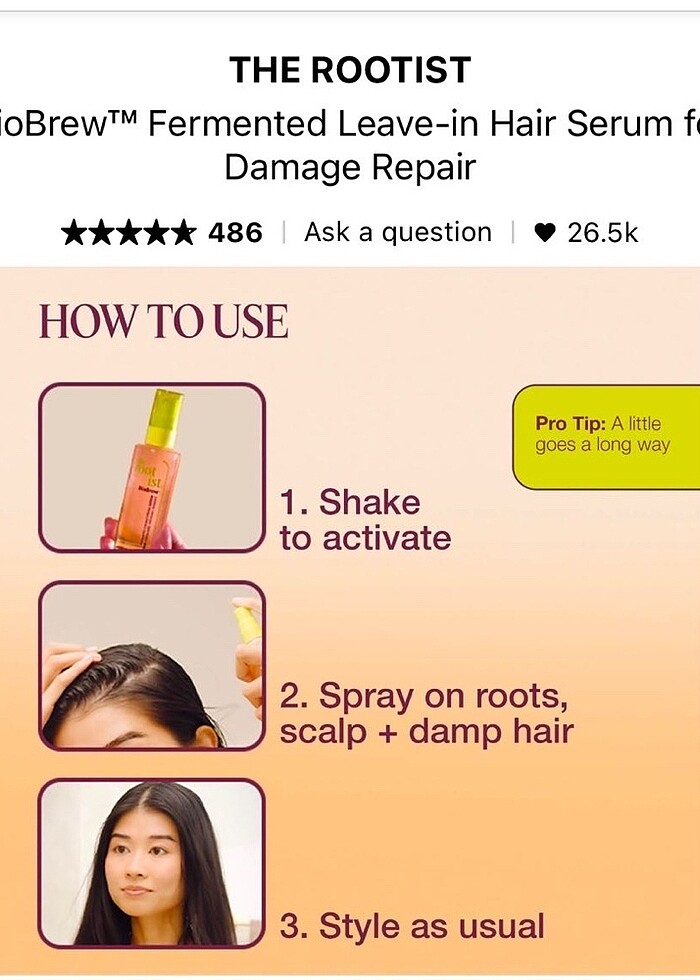 The Rootist BioBrew saç serumu - Görsel 4