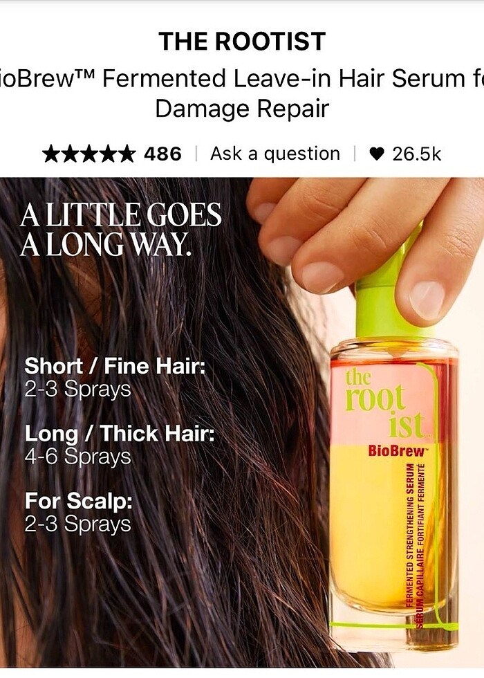 The Rootist BioBrew saç serumu - Görsel 5