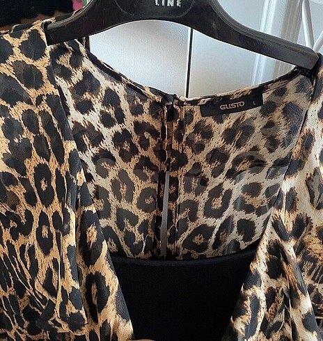 l Beden Gusto leopar elbise