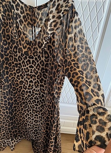 Gusto Gusto leopar elbise