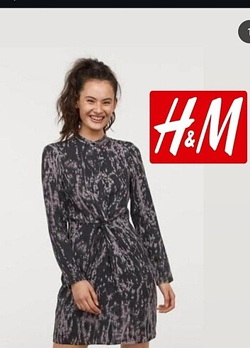 H&m Düğüm Detaylı Elbise 32 Beden XXS