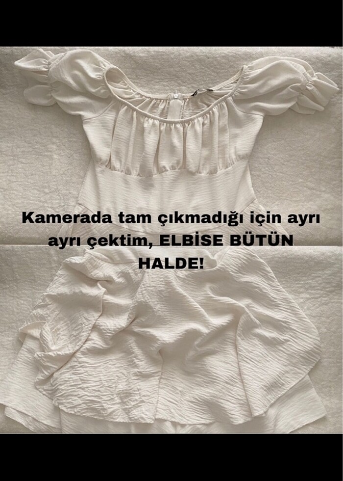 Beyaz pinterest şortlu elbise - Görsel 3