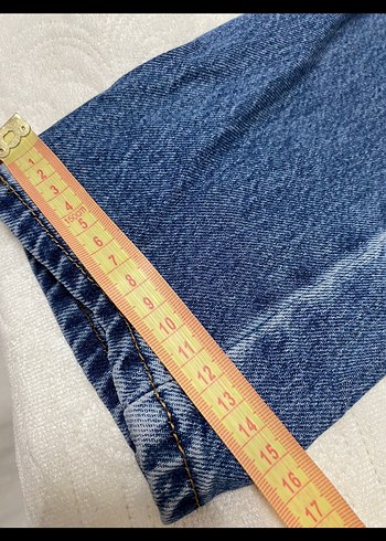 Mavi beli lastikli pantolon - Görsel 5