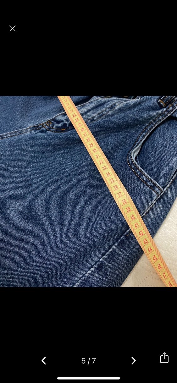 Mavi beli lastikli pantolon - Görsel 3