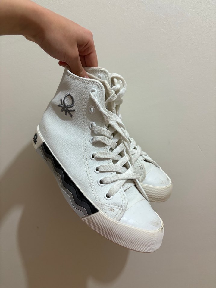 Benetton beyaz sneaker - Görsel 5