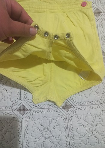 LC Waikiki Sarı Nakışlı Kız Çocuk Askılı Tulum