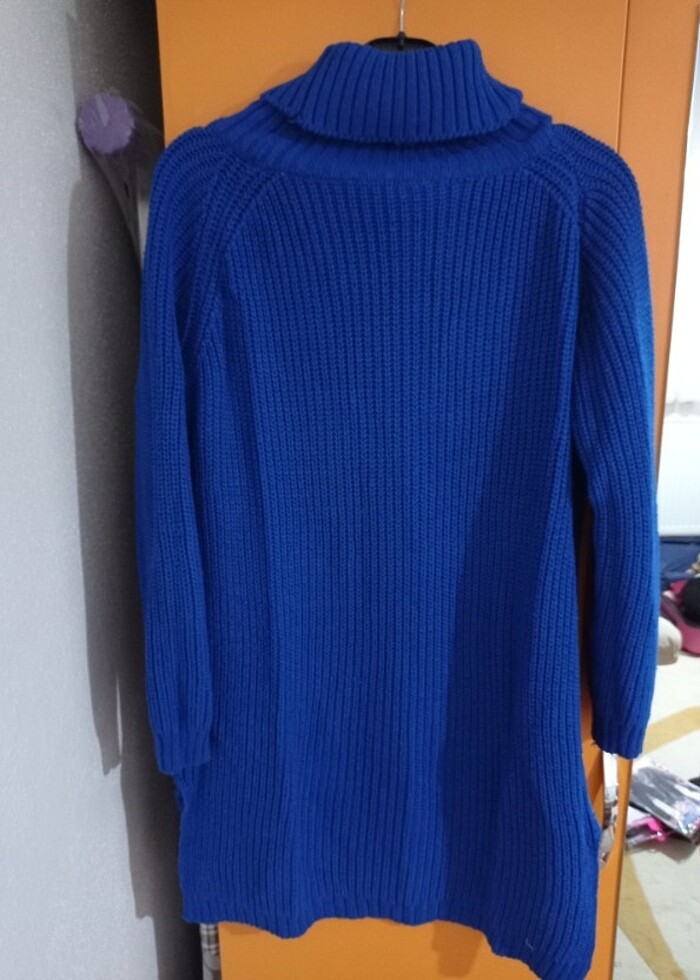 Mavi uzun kazak - Görsel 2