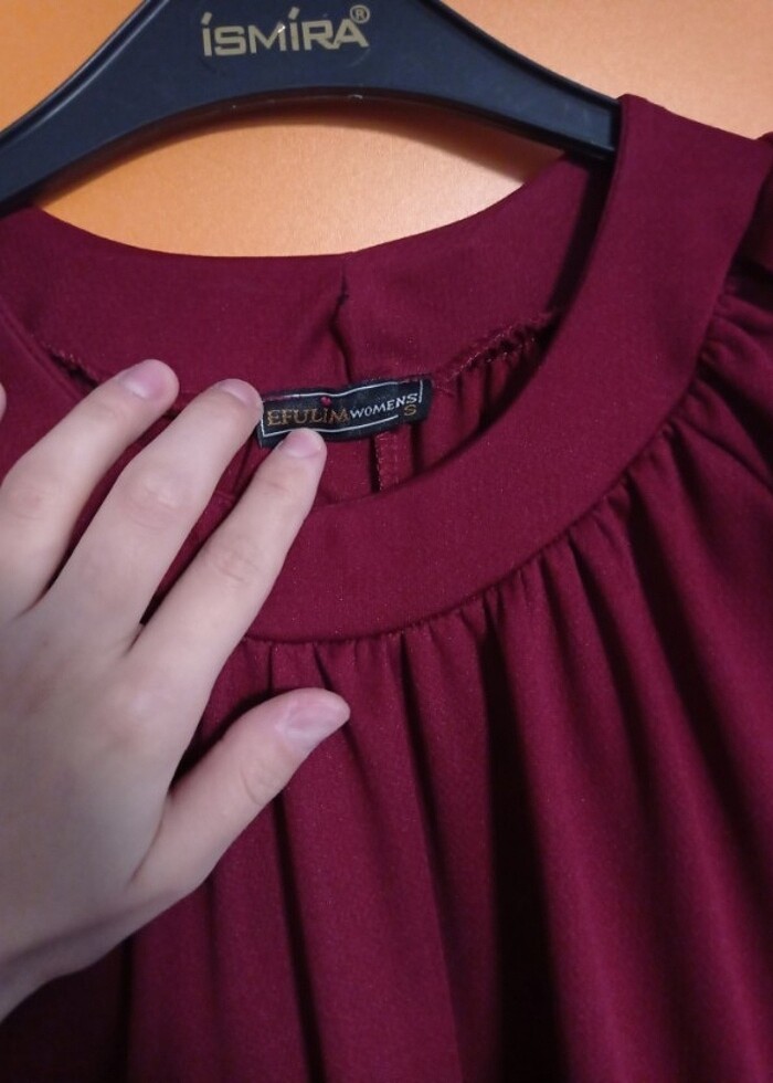 Bordo elbise  - Görsel 3