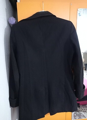 Siyah erkek-kadın kaşe kaban - Görsel 5