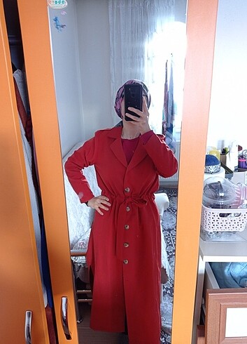 Kiremit trençkot  - Görsel 3