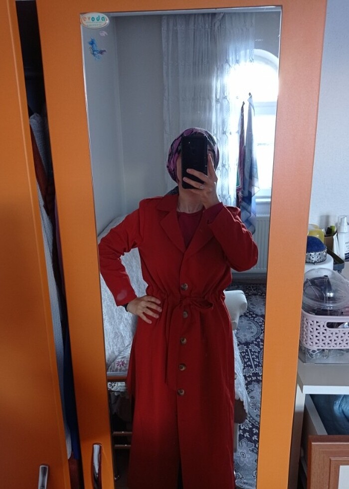 Kiremit trençkot  - Görsel 4