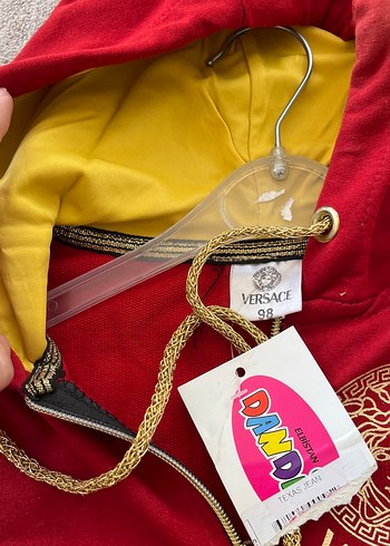 Kız Çocuk Kapüşonlu Kırmızı Fermuarlı Sweatshirt - Görsel 4