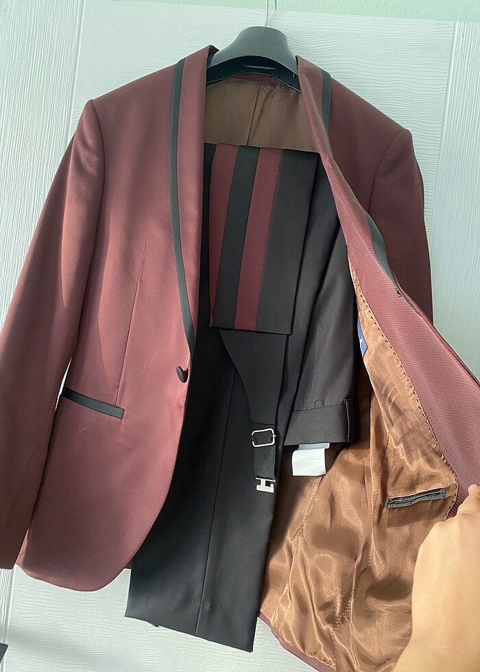 Bordo Takım Elbise - Görsel 2