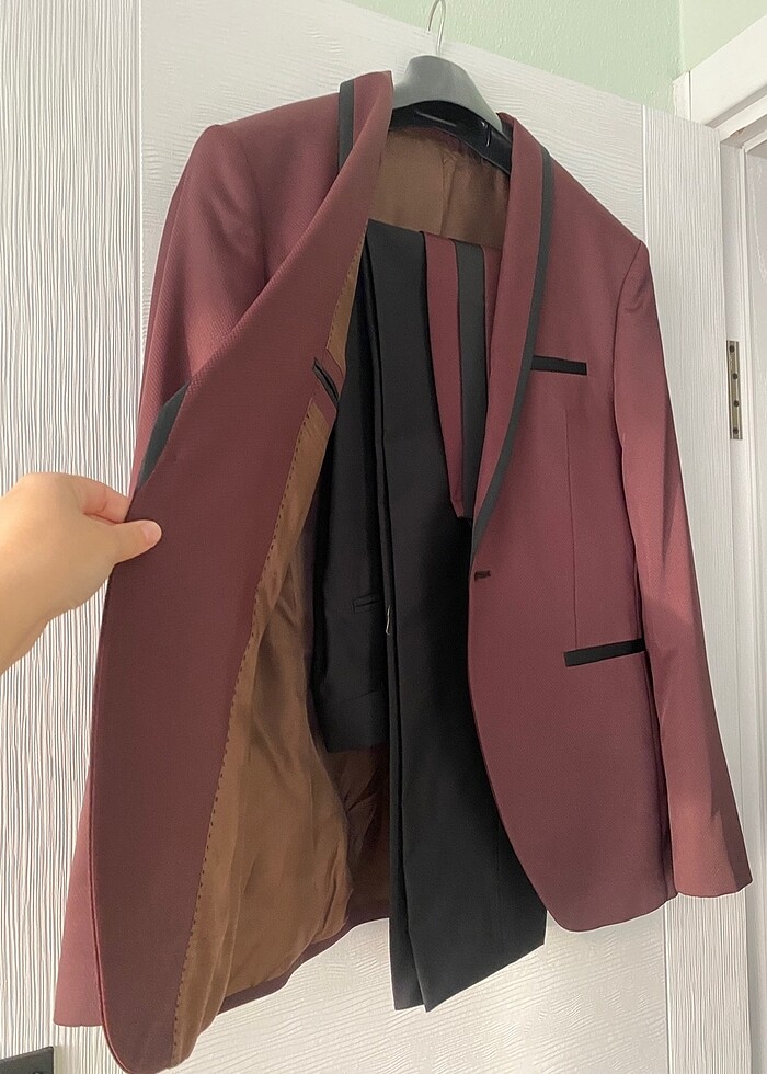 Bordo Takım Elbise - Görsel 3