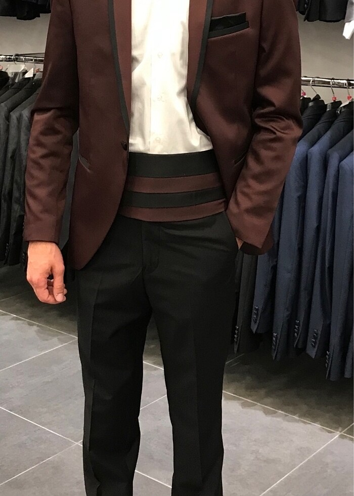 Bordo Takım Elbise - Görsel 5