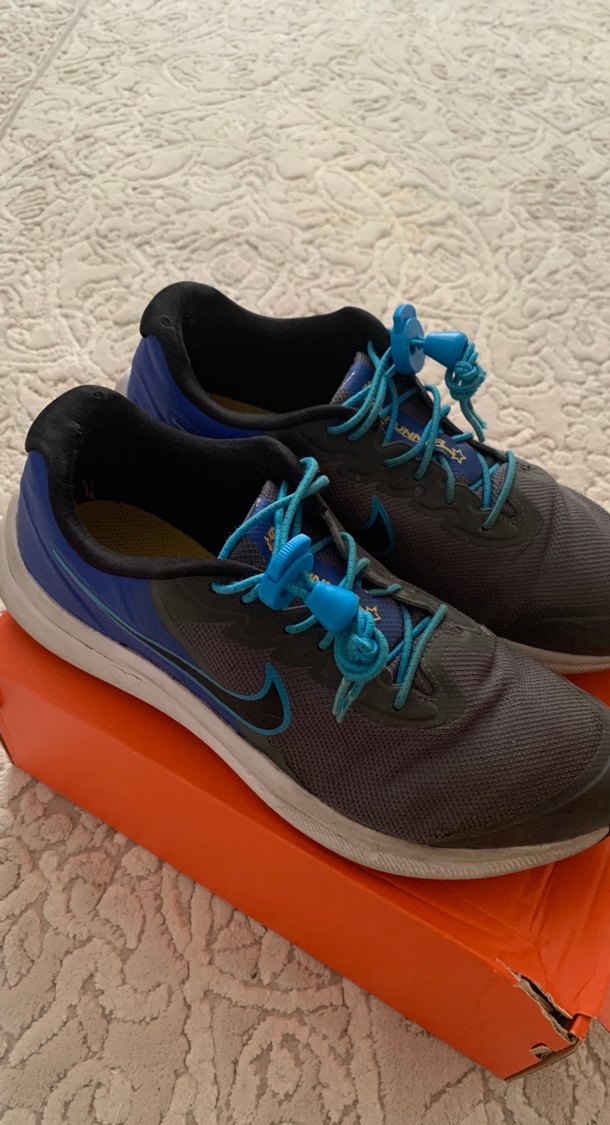 Mavi nıke 38.5 Erkek Bağcıklı Spor Ayakkabı - Görsel 3